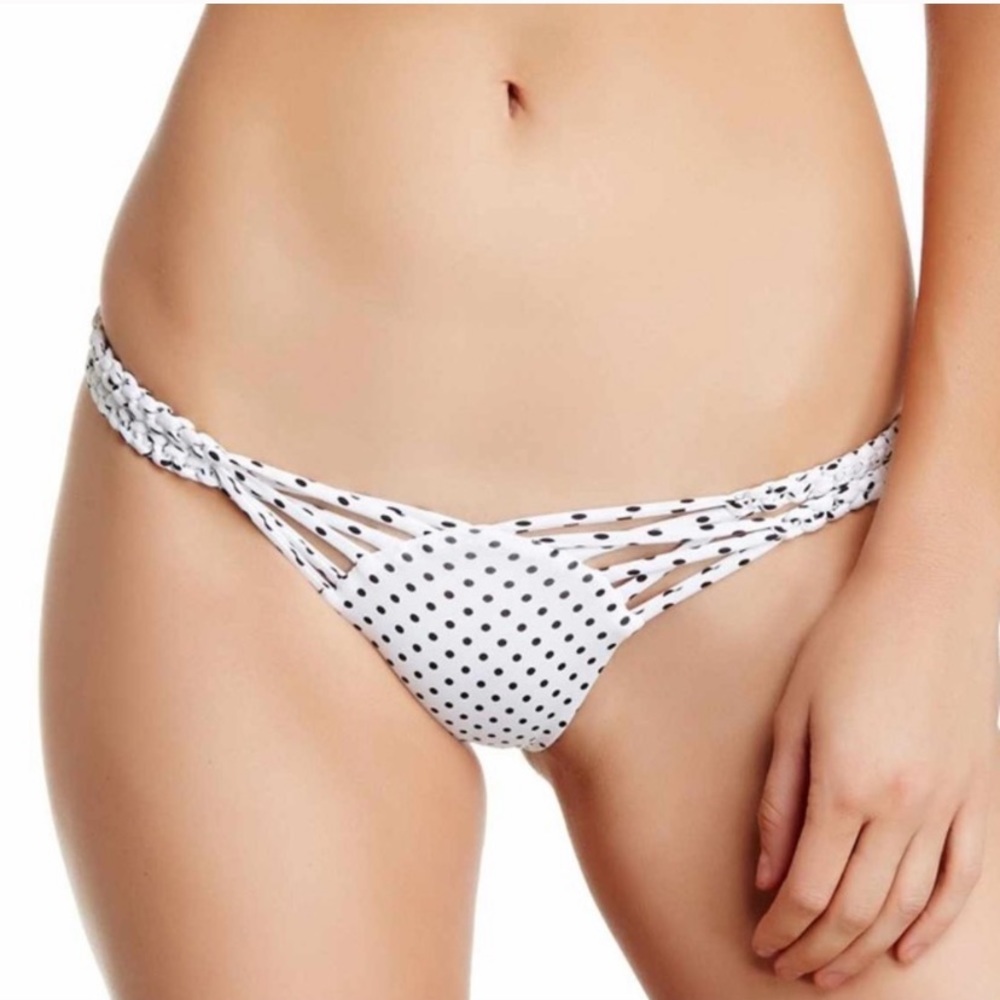 Frankie’s Bikinis “Mary Jane” bottom polka dot S